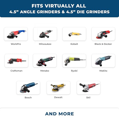 Benchmark Abrasives 4.5" x 7/8" Premium High Density Jumbo Zirconia Type 29 Flap Discs 4 1/2 for Angle Grinder, Sanding Discs, Finishing - Grinding Wheels 4 1/2 Inch (10 Pack) - 80 Grit