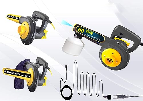Image of Elmico 700W Heavy Duty air Blower Cum Vacuum Function Water Sprayer and 10ft Extension Wire continuously use 1hrs /Blowers for Cleaning /Dust Collector /ac Cleaner /Electric Air Blower