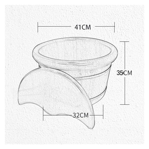 Bañera de madera maciza para pies y spa de pies miniatura 7