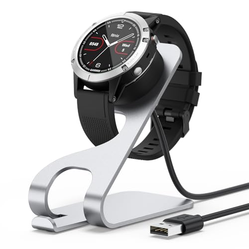 AK Ladestation für für Garmin Fenix 8 7 7S 7X 6 6S 6X 5 5S 5X Plus, Venu 2/2 Plus/3/Sq/Sq 2, Garmin Uhr Ersatz Ladegerät mit 100cm/3,3ft USB A Ladekabel