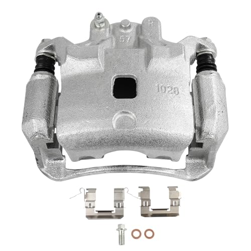 Image of SCITOO 19B3307A Front Right Disc Brake Caliper Assembly w /Bracket for Nissan for Cube 2009-2014,for Nissan for Versa 2007-2012