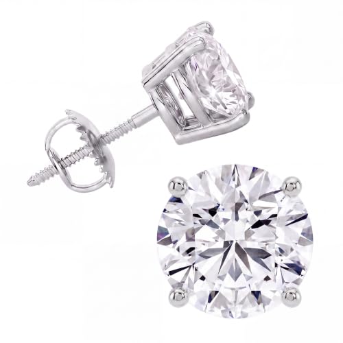 Privosa - 4ct IGI Lab Grown Diamond Stud Earrings...