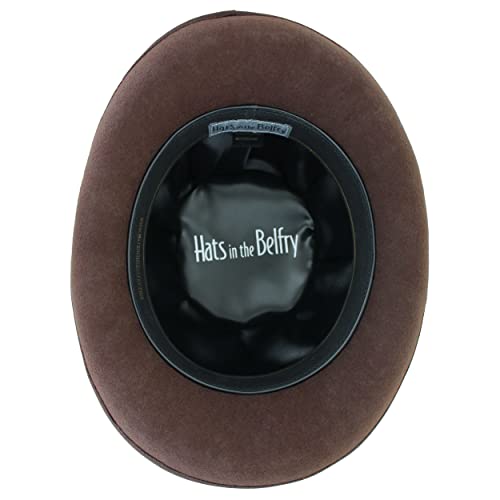 Belfry Mens Top Hat Satin Lined Topper 100% Wool In Black Large #TOP7