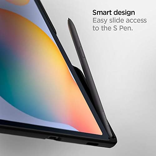 Spigen Rugged Armor Case Designed For Samsung Galaxy Tab S6 Lite (2022) and Galaxy Tab S6 Lite (2020) with Pen Holder - Black