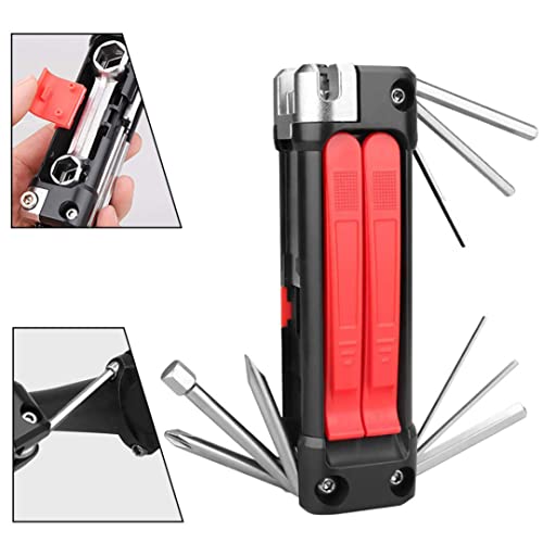 Bicycle Repair Kit Multifunctional 14 in 1 Foldable Bike Maintenance