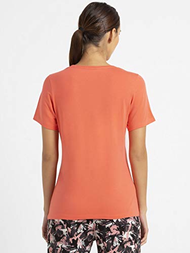 Image of Jockey 1361 Women's Super Combed Cotton Elastane Stretch Regular Fit Graphic Printed Round Neck Half Sleeve T-Shirt (Prints May Vary)