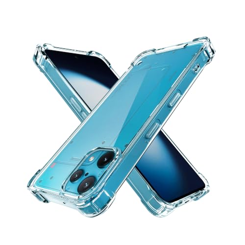 Image of CEDO Cover for Nothing Phone 3a Lite (5G) | Camera Protection Shockproof Bumper-Edge | 360 Degree Protection Acrylic Crystal Clear TPU+PC | Transparent Back Case Backcover (Transparent)