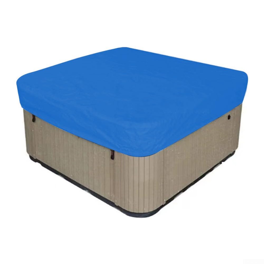 Kwadratowy wodoodporny pokrowiec termiczny do wanny na zewnątrz spa i basenu - odporny na promieniowanie UV, elastyczny, 300 x 200 x 20 cm - chroni przed słońcem, zanieczyszczeniami i warunkami