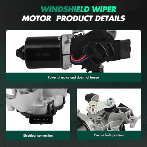 Image of SCITOO Windshield Wiper Motor Compatible for Chevrolet for Sonic | Direct fit for 2012-2017 For Chevrolet For Sonic|Replaces OE 95917201;95168357|4 Pins|Fit for Front Wiper Motor Sliver /Black