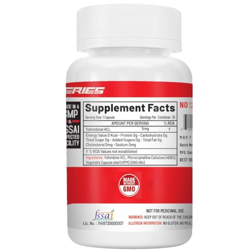 NutriJa Yohimbine 5 MG - 30 Capsules - Image 3