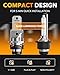 OXILAM 2026 Latest D4S Bulbs 900% Ultra Bright 6500K, 1:1 Mini Xenon Size Fog Light Bulb, Non-Polarity IP68 Waterproof Wireless HID Bulbs Replacement, 2PCS