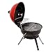 Produktbild Holzkohlegrills, anthrazit/Edelstahl,Rot Grillabdeckungen, Temperatursteuerung - Geeignet für Picknick im Freien Terrasse Hinterhof Camping, 38 * 53cm