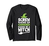 Halloween Witch Lover Funny Garden Saying