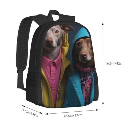 Commuter Unisex Dogs Raincoats Fashion Pets Backpack Spacious Compartments Work Essentials Casual Outings & Trips 17 Inch3