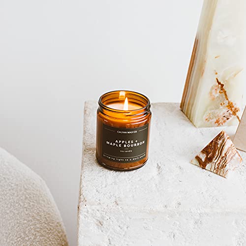 Calyan Wax Co. 0856207008253 Calyan Wax Soy Wax Candle, Apples & Maple Bourbon Scented Candle thumb #6