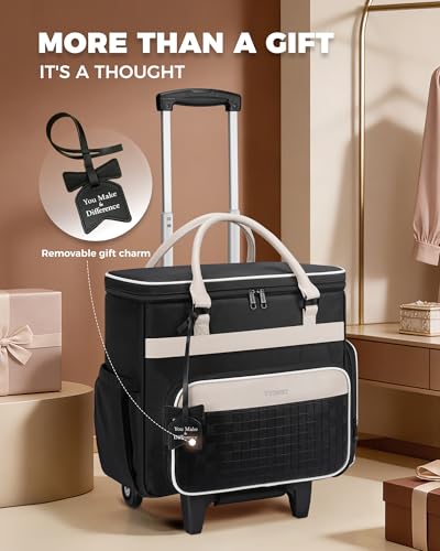 Ytonet Rolling Bag with Insulated Lunch Box