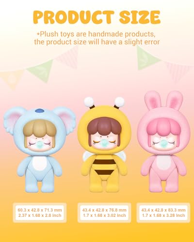 Rolife Nanci Action Figuren Baby Nanci Flauschige Party Überraschungs Box Sammlerstück Kunstspielzeug Kreative Geschenke für Kinder und Erwachsene Weihnachten Geburtstag Geschenke