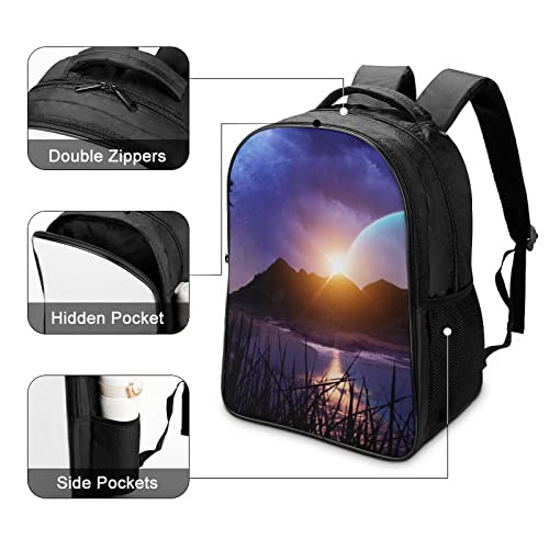 Sac à dos d'école pour enfants Planet Rises 3D cool school bag - 4