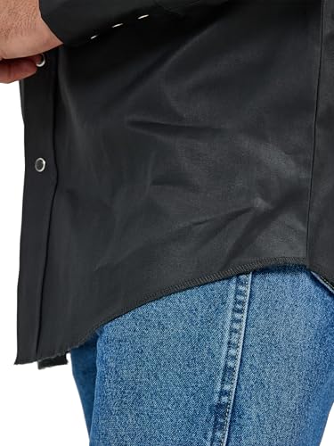 Foto de Wrangler Camisa de trabajo de manga larga con cierre a presión para hombre, corte vaquero, acabado firme (imagen 6)