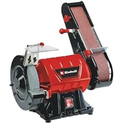 Einhell Esmeriladora de banda vertical TC-US 350 (máx. 350 W, 2980 min-1, cristal de protección contra chispas, incl. muela abrasiva gruesa K36 + cinta abrasiva K80) Einhell Esmeriladora de banda vertical TC-US 350 (máx. 350 W, 2980 min-1, cristal de protección contra chispas, incl. muela abrasiva gruesa K36 + cinta abrasiva K80)