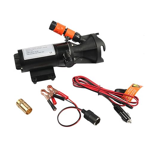 VEVOR RV Portable Macerator Pump 12V 12GMP Quick Release RV Waste Pump Rv Sewage Sewer Pump With Detachable Quick Connection Valve Metal Hose Clamp Power Cord For Rv Boat Marine Motorhome Camper