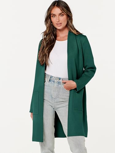 Image of ANRABESS Cardigan Sweater for Women Casual 2026 Fall Fashion Coat Long Sleeve Open Front Knit Coatigan Outwear