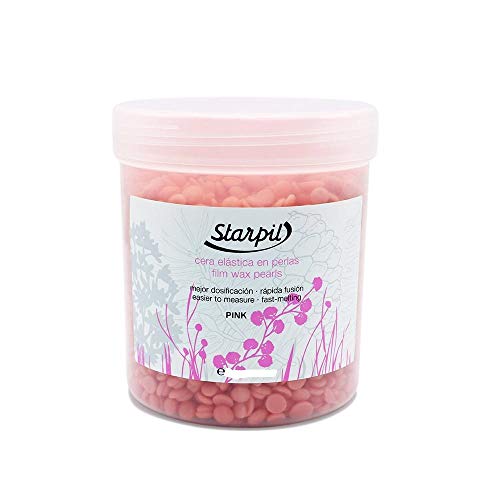 Starpil Wax - Pink Hard Wax Beans for Painless Hair Removal (No Strips, Polymer Blend), 600g/21.64oz - Low Temperature for Face, Bikini, Brazilian, Legs, Underarm, Back, Chest.