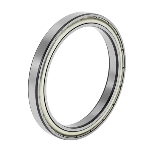 Image of X AUTOHAUX 6815ZZ Deep Groove Ball Bearings P5 75x95x10mm Lubricated Bearings Double Metal Seal Silver Tone Scooter Skateboard Wheel