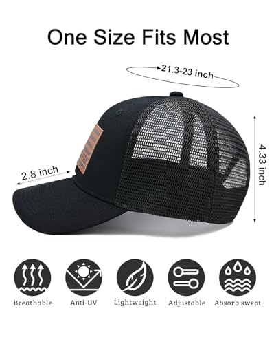 Image of Grandpa Hat, Grandpa Gifts for Fathers Day Birthday, Adjustable Grandfather Trucker Hat for Men