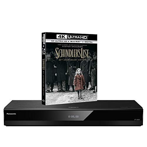 MULTIREGION Blu-ray Player Compatible with Panasonic DP-UB820 MultiRegion Blu-ray Region A, B & C - DVD Regions 1-8 - Bundle Including Schindlers List 25th Anniversary 4K UHD Disc