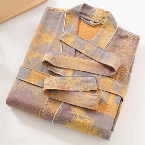 Womens Boho Floral Print Robe Lightweight Short Sleeve Bathrobe Soft Kimono Robes V-neck Loungewear with Pockets3