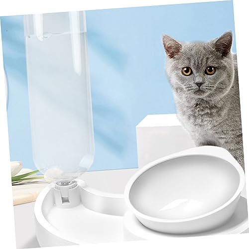 minkissy Hundefutter und Wassernapf Haustiernapf katzenfutter wassernapf Wasserkühler Pets Haustiere Pet Slow Feeder Napf Futternapf für Hunde Fressnapf Katzennapf Weiß