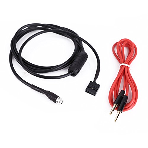 CLE DE TOUS - Cable Hembra Auxiliar Adaptador de Audio Modo de Entrada 3.5mm Recambio para BMW E46 del año 1998 al 2006 iPod / iPhone / MP3 / Radio / CD