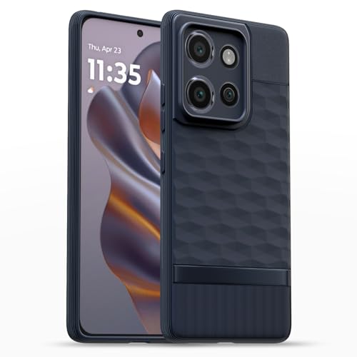 Image of Outlouders Bumper Case for Moto Edge 50 Neo 5G | Full Camera Protection | TPU Soft Flexible Shockproof Back Cover (Blue)