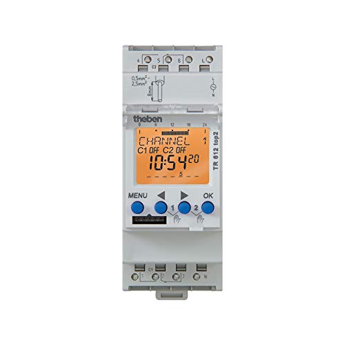 Exclusive Discount 60% Price Theben 6121100 TR 612 top2 115-120V UL – 2 channel digital time switch - timer - DIN-Rail - programmable - MADE IN GERMANY