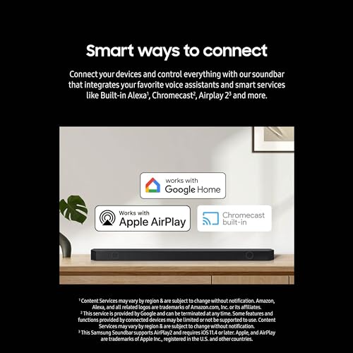 Image of Samsung Q800D 5.1.2ch Soundbar w /Wireless Dolby Atmos Audio, Q-Symphony, SpaceFit Sound Pro, Adaptive Sound, Game Mode Pro with Alexa Built-in, HW-Q800D /ZA