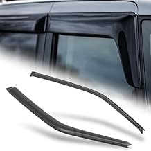 M-AUTO Window Visors Rain Guards Shields Compatible with 88-91 Honda Civic Hatchback, Tape-On, 2 PCs