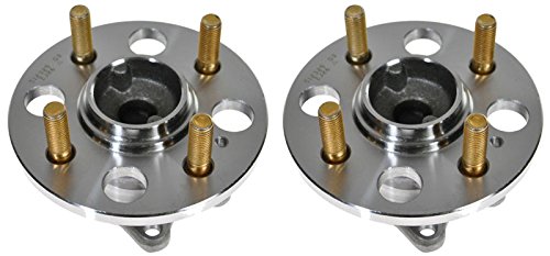 Image of TRQ 2 Piece Rear Wheel Bearing & Hub Assembly Set Compatible with 2007-2011 Hyundai Accent 2006-2011 Kia Rio Rio5