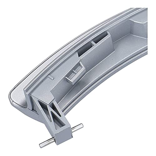 DL-pro Türgriff für Siemens iQ700 iQ500 varioPerfect S16 S14 00751789 751789 Türöffner Fenstergriff Griff silber mit Achsen für Waschmaschine Frontlader