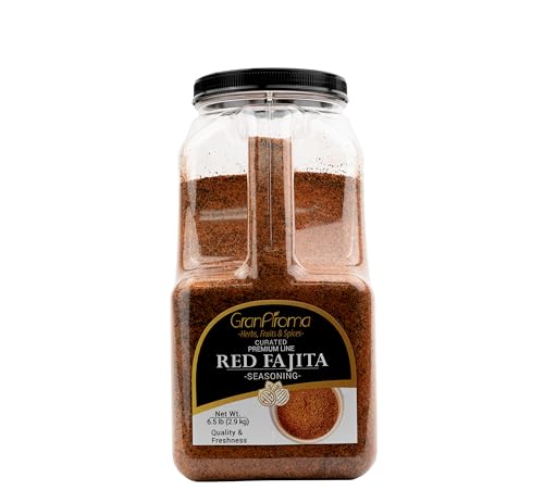 GranAroma Red Fajita Seasoning, Spicy & Savory, Delicious Taste, Fajitas & Tacos (6.5 Pound)