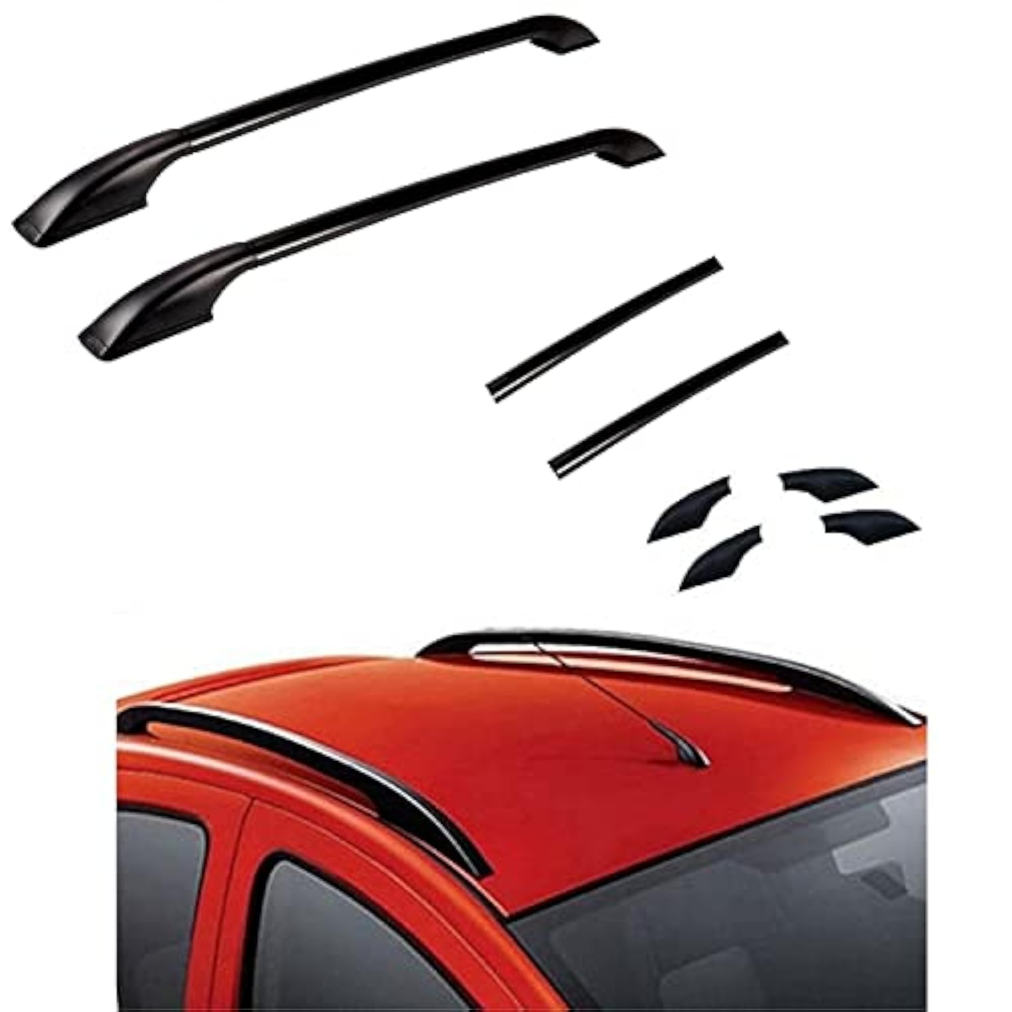 Drill Roof Rails for Maruti Suzuki S-Presso, Pack of 2