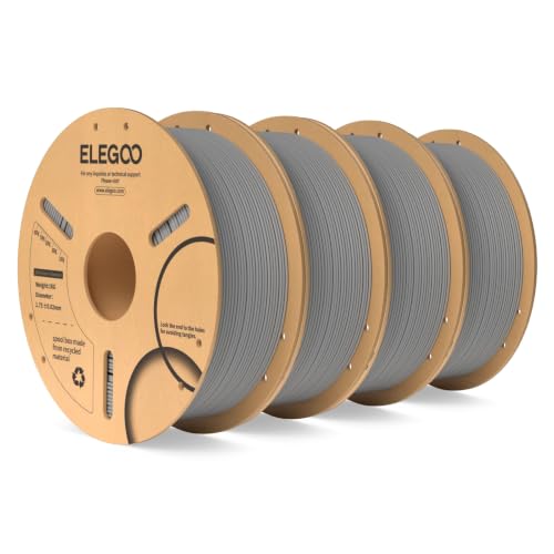 Image of ELEGOO PLA 3D Printer Filament 1.75mm Gray 4KG