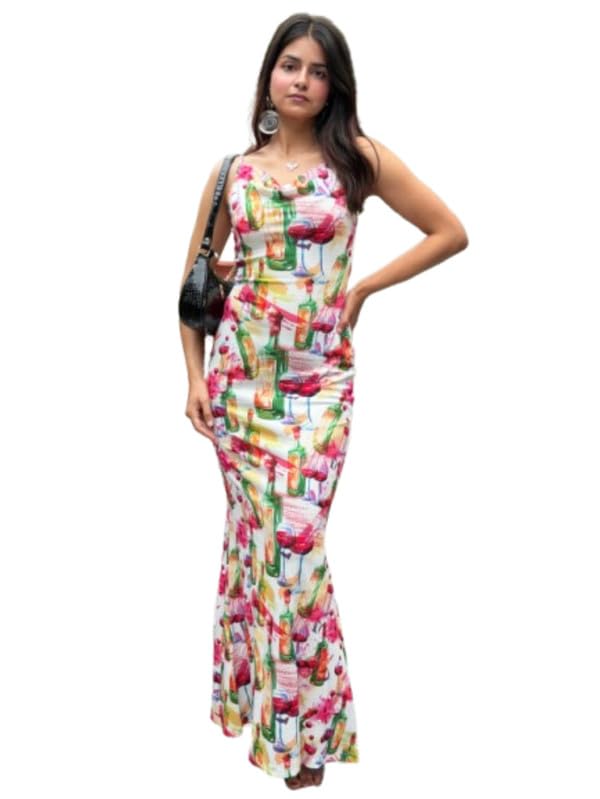 Women Printed Bodycon Dress-image-0
