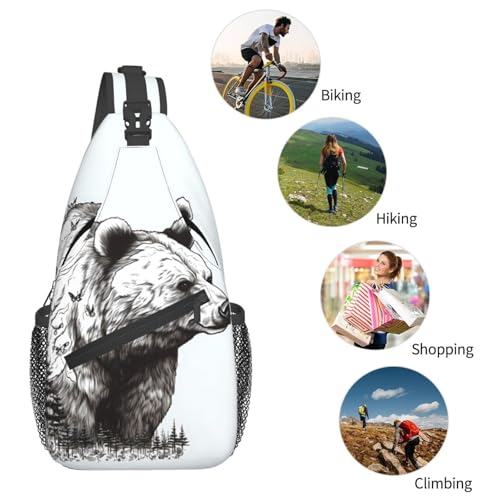 Bolso de Pecho Cruzado para Hombre, Mochila Sling miniatura 6