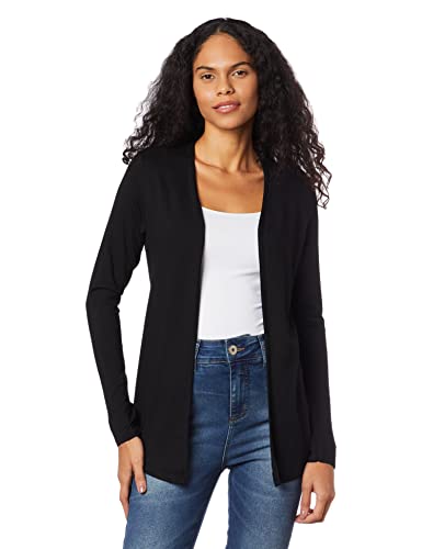 Basicamente. Básico, Casaco Feminino, Preto (Black), G