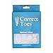 Correct Toes – Bunion Corrector, Toe Separator & Toe Spacers for Men and Women, Unisex, Clear, Medium