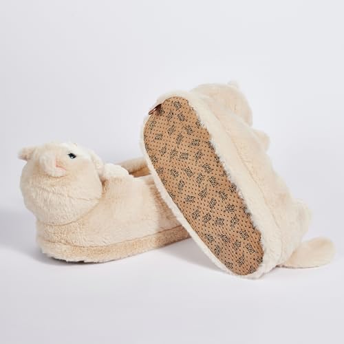 Image of Kids Animal Slippers, Soft Fuzzy Cozy House Shoes
