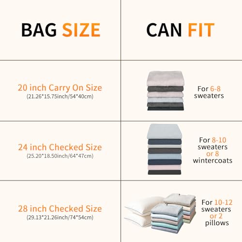 Vacuum Storage Bags, Travel Vacuum Bags with Portable Electric Pump, Space Saver Compression Bags for Travel, Luggage, Suitcase, Vacuum Seal Bags for Clothing, Bedding, Large Items-12 Combo Set — view 3