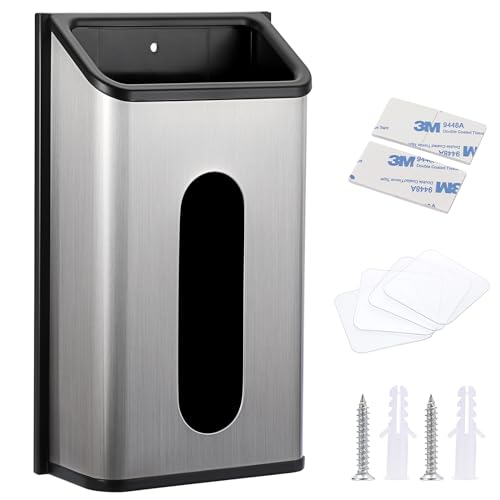 TOLIDA Stainless Steel Bag Saver Grocery Bag Dispenser Silver