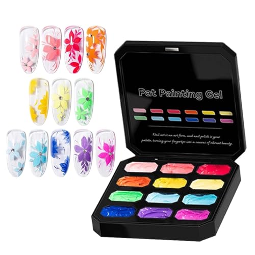 Esmalte de uñas de colores permanente y pintura con gel neón sin lavado para decoración